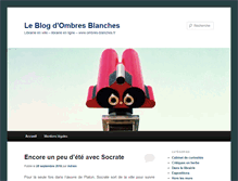 Tablet Screenshot of blog.ombres-blanches.fr